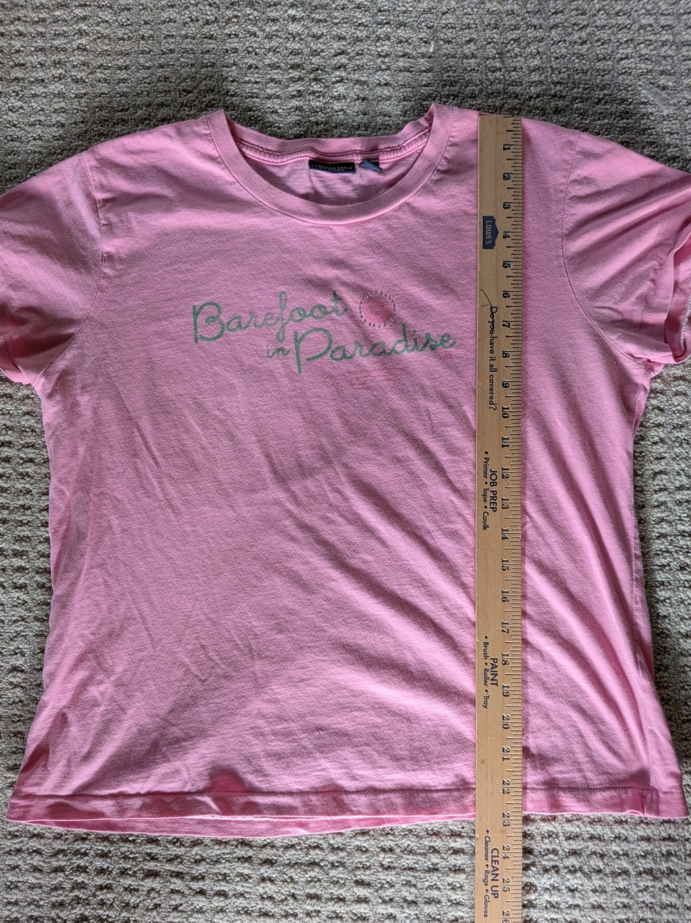 American Eagle Outfitters Pink 'Barefoot in Paradise' Graphic Tee